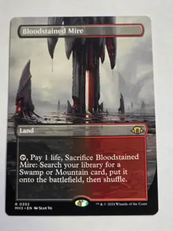 MTG - Bloodstained Mire Borderless- Modern Horizons 3 - Image 1