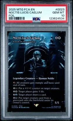 4534 Noctis Lucis Caelum 2025 MTG Final Fantasy #0023 Foil PSA 10 - Image 1