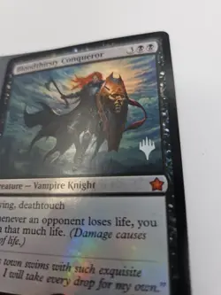MTG Bloodthirsty Conqueror Foundations Promo Read - Image 4