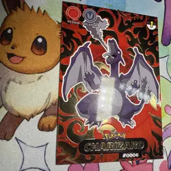 Crystal Shadow Charizard Gold Holo Textured Rare Peru NON TCG Pokemon - Image 2