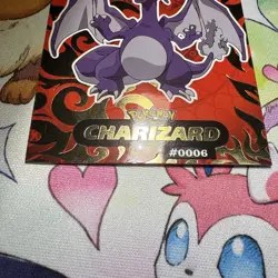 Crystal Shadow Charizard Gold Holo Textured Rare Peru NON TCG Pokemon - Image 3
