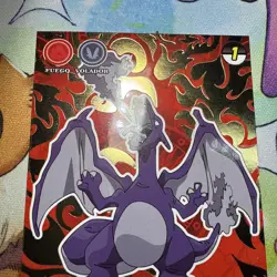 Crystal Shadow Charizard Gold Holo Textured Rare Peru NON TCG Pokemon - Image 4