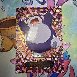 Crystal Shadow Snorlax Gold Holo Textured Rare Peru NON TCG Pokemon - Image 1