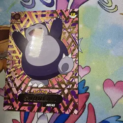 Crystal Shadow Snorlax Gold Holo Textured Rare Peru NON TCG Pokemon - Image 3
