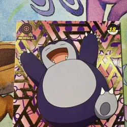 Crystal Shadow Snorlax Gold Holo Textured Rare Peru NON TCG Pokemon - Image 5