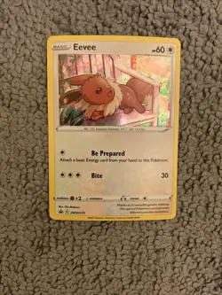 Eevee SWSH175 Holo Black Star Promo Pokemon Sword & Shield Base - Image 1