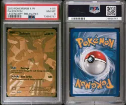 Pokemon Zekrom 115/113 PSA 8 NM-MT BW Legendary Treasures Gold Secret Rare FA - Image 3