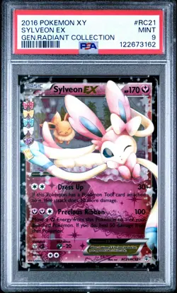 2016 POKEMON XY GENERATIONS RADIANT COLL #RC21 SYLVEON EX PSA 9 - Image 1