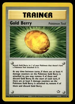 Gold Berry #093/111 Neo Genesis Pokemon Near Mint or Better - Image 1