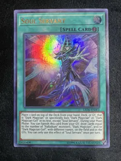 Yu-Gi-Oh Soul Servant LED6-EN003 Ultra Rare 1st Edition Near Mint Condition - Image 1