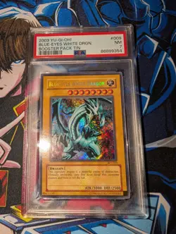 Yugioh Blue-Eyes White Dragon BPT-009 Secret Rare Unlimited - PSA 7 - Image 1