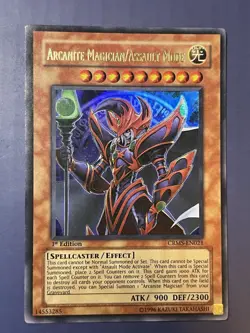 Yugioh Arcanite Magician/ Assault Mode CRMS-EN021 Ultra Rare 1st Edition LP - Image 1