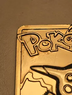 Pokemon #25 Pikachu 23k Gold Plated Trading Card 1999 Burger King - Image 5