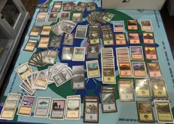 Massive Lot Of 150+ Vintage 1990s MTG Land Cards Revised Rare Magic Gathering - Image 1