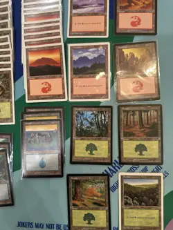 Massive Lot Of 150+ Vintage 1990s MTG Land Cards Revised Rare Magic Gathering - Image 2