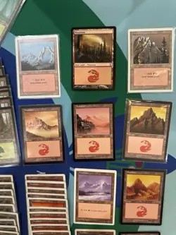 Massive Lot Of 150+ Vintage 1990s MTG Land Cards Revised Rare Magic Gathering - Image 3