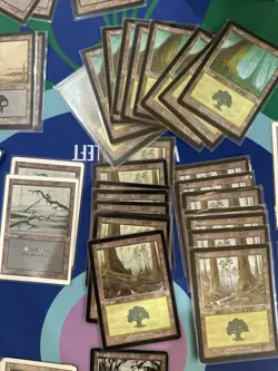 Massive Lot Of 150+ Vintage 1990s MTG Land Cards Revised Rare Magic Gathering - Image 4