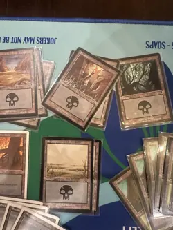 Massive Lot Of 150+ Vintage 1990s MTG Land Cards Revised Rare Magic Gathering - Image 5