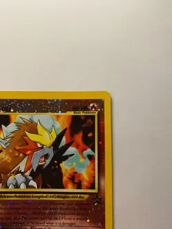 Entei 34 Reverse Holo WOTC Black Star Promo Pokemon Card LP - Image 4
