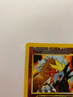 Entei 34 Reverse Holo WOTC Black Star Promo Pokemon Card LP - Image 5