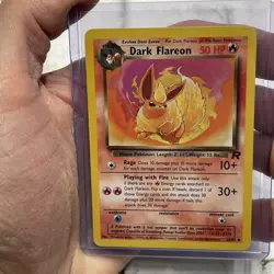 Dark Flareon Pokemon TCG 35/82 Team Rocket Non-Holo Uncommon NM Vintage Card Vtg - Image 1