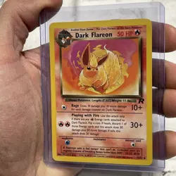 Dark Flareon Pokemon TCG 35/82 Team Rocket Non-Holo Uncommon NM Vintage Card Vtg - Image 2
