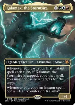Kalamax, the Stormsire (Borderless) -Foil Light Play MTG Special Guests - Image 1