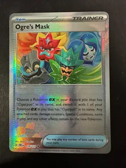 Pokemon Card - Ogre's Mask 118/131 Pokeball Holo - Prismatic Evolutions - Image 1