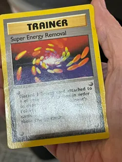 POKEMON SUPER ENERGY REMOVAL 106/130 COMMON BASE SET 2 HP/DM CARD See PICS - Image 3