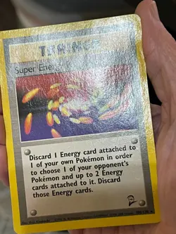 POKEMON SUPER ENERGY REMOVAL 106/130 COMMON BASE SET 2 HP/DM CARD See PICS - Image 4