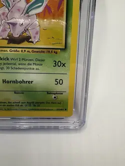 Pokemon CGC 9.5 Nidorino 1st Edition 37/102 German Base Set Card - Image 5