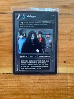 Star Wars CCG SWCCG Reflections 2 The Emperor Non-Foil Premium Card NM+ Decipher - Image 1
