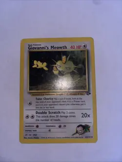 Pokemon TCG Giovanni's Meowth Gym Challenge Unlimited Uncommon Card 43/132 - Image 1