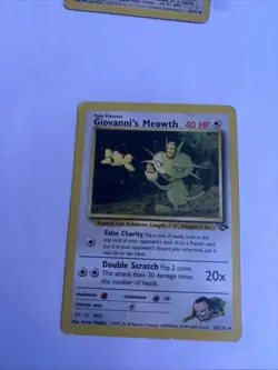 Pokemon TCG Giovanni's Meowth Gym Challenge Unlimited Uncommon Card 43/132 - Image 2