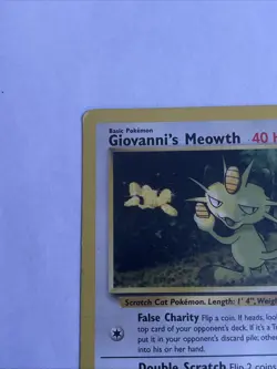 Pokemon TCG Giovanni's Meowth Gym Challenge Unlimited Uncommon Card 43/132 - Image 5
