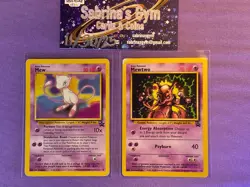 Mew Mewtwo 8 14 Black Star Promo Rare Pokemon Card - Image 1