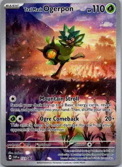 Teal Mask Ogerpon Promo SV: Scarlet & Violet Promo Cards 123 NM - Image 1