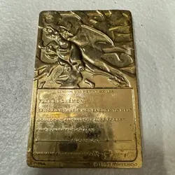 Vintage Pokemon Limited Edition 1999 Charizard 23K Gold Plated Trading Card BK - Image 2