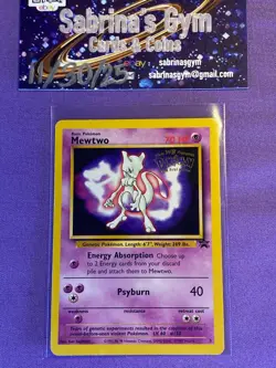 Mewtwo Wb Gold Stamp First Movie 3 Black Star Promo Rare Pokemon Card - Image 1