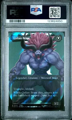 4850 Vincent Galian Beast 2025 MTG Final Fantasy #0528 Surge Foil PSA 10 - Image 2