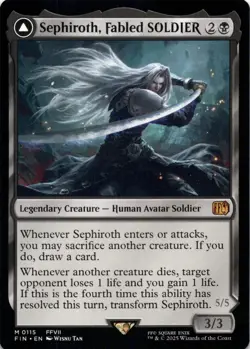 Sephiroth, Fabled SOLDIER Final Fantasy Magic MTG NM - Image 1