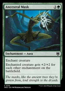 1 x Ancestral Mask - Commander: Wilds of Eldraine - NM-Mint - MTG - Image 1