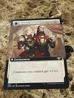 WEDDING ANNOUNCEMENT Magic MTG Innistrad Crimson Vow Extended Art - Image 2
