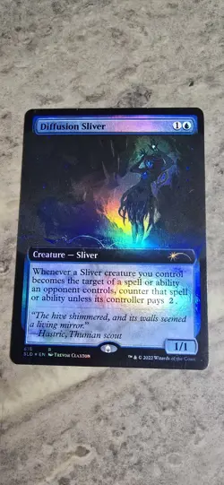Diffusion Sliver (Extended Art) Secret Lair Drop Foil Creature Rare MTG NM - Image 1