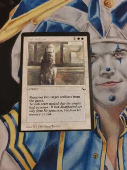 Dust to Dust (Factory Error Miscut) MTG The Dark White Common Near-Mint x1 GG5 - Image 1