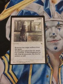 Dust to Dust (Factory Error Miscut) MTG The Dark White Common Near-Mint x1 GG5 - Image 2