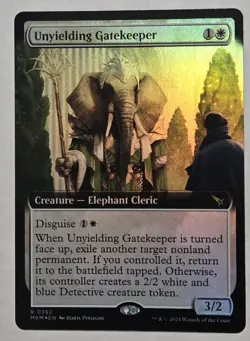 Unyielding Gatekeeper (Extended Art) Murders at Karlov Manor Foil - Image 1