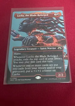 MTG Laelia, The Blade Reforged: Rare 0368 Borderless NM- Modern Horizons 3 - Image 1