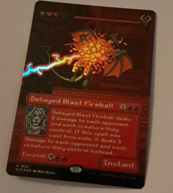 Delayed Blast Fireball Rainbow Foil NM Secret Lair MTG Magic the Gathering - Image 1