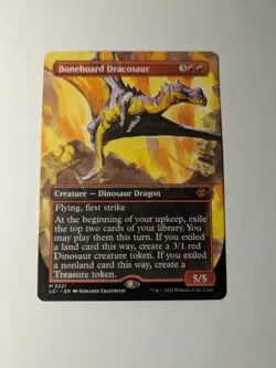 Bonehoard Dracosaur Borderless The Lost Caverns of Ixalan Regular MtG Magic - Image 1